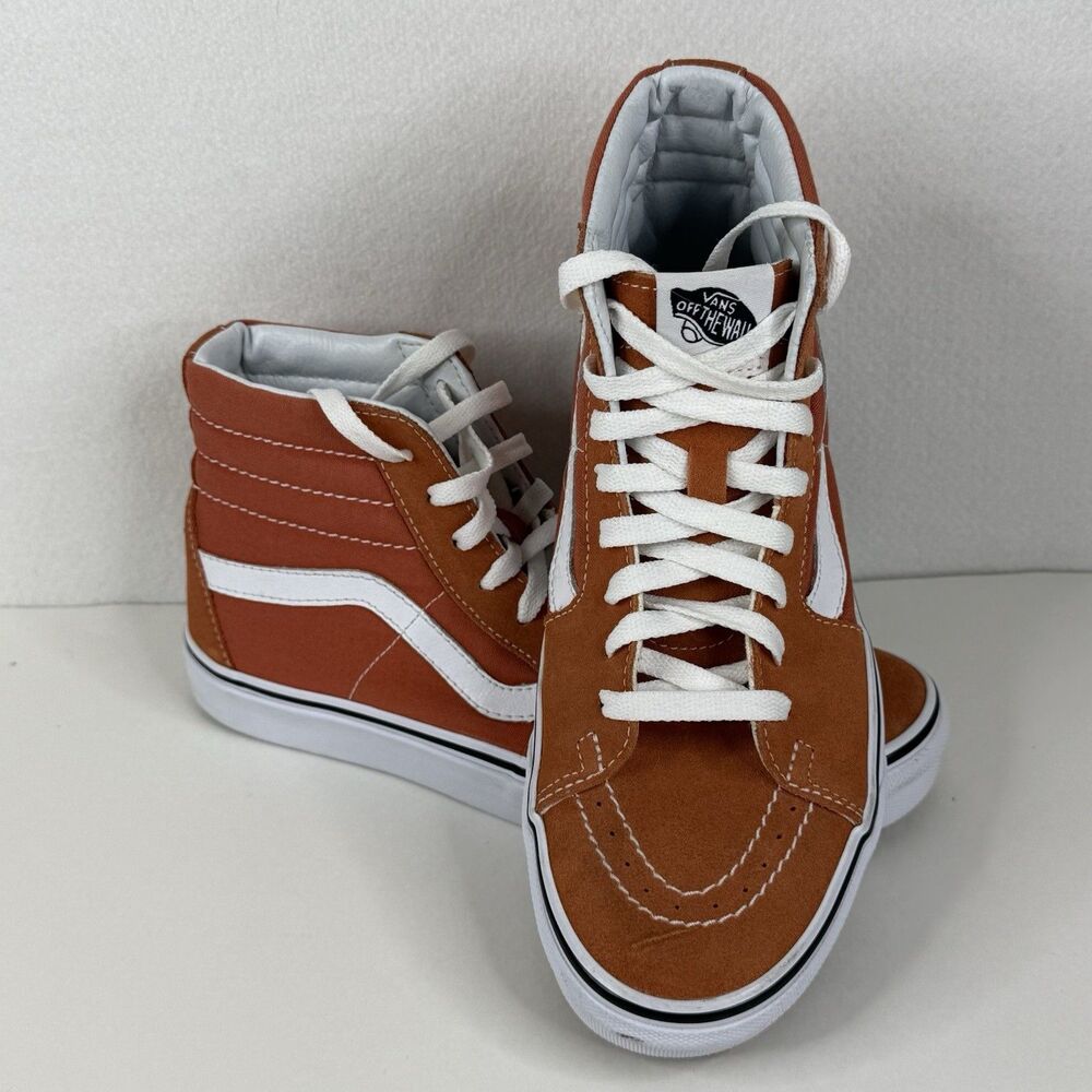 Vans Sk8-HI Autumn Glaze Rust Orange Women’s Size 8 Men's 6.5 Sneakers 1224